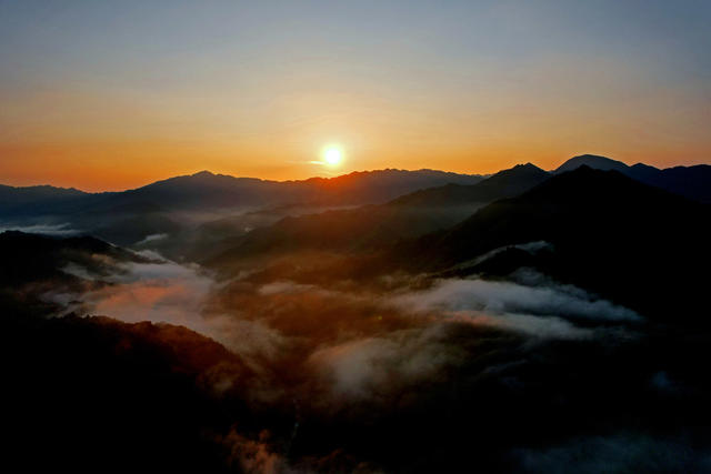 八面山国家级自然保护区 梦幻 生态 画 清晨