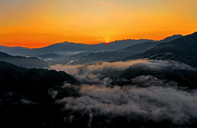 八面山国家级自然保护区 梦幻 生态 画 清晨