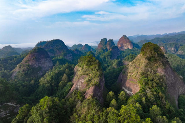 景区 万佛山 云海 峰林 丹霞 国家地质公园 生态