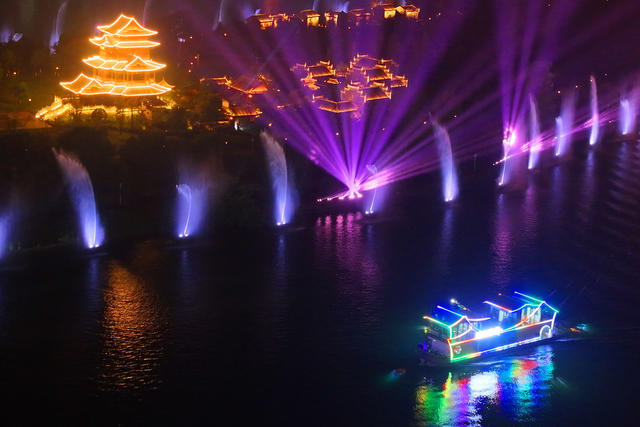 湘江 夜游 美丽 夜色