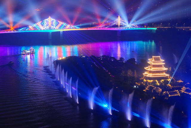 湘江 夜游 美丽 夜色