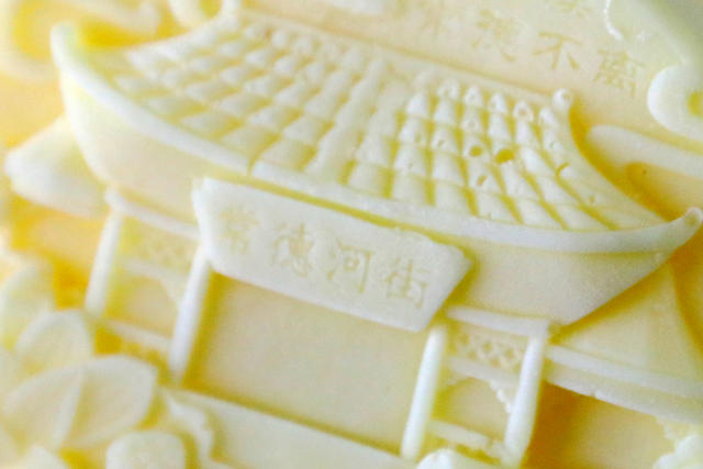 月饼式雪糕 河街古建筑 常德河街 本土乡愁 中秋  游客喜爱
