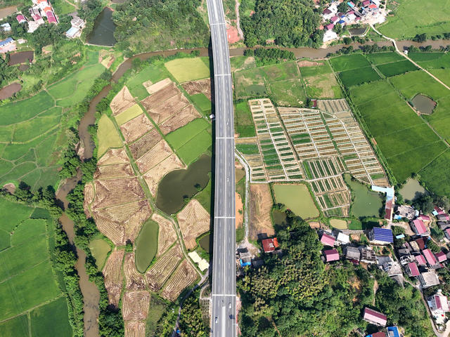 高速  公路  交通  生态  田园  和美   乡村  自然  
风景  旅游