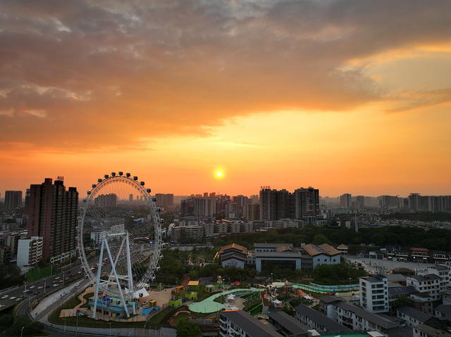 衡阳 湘江  夕照  美如画