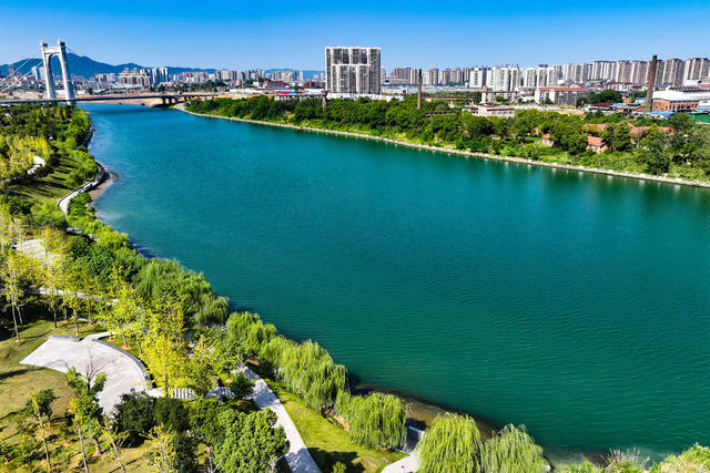 生态 城市 绿水 河 湿地