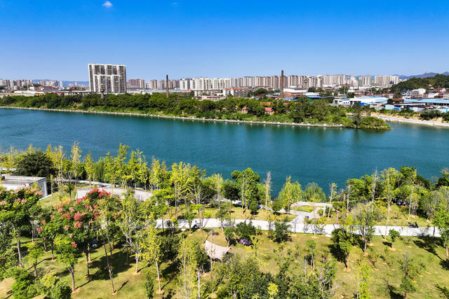 生态 城市 绿水 河 湿地