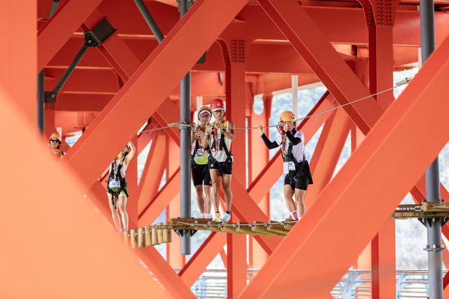 高空铁三 矮寨大桥 云中漫步 高桥矩阵 飞拉达