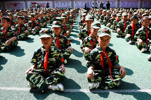 队列 学生 训练 体质 习惯 文明