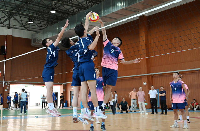 体育 排球  赛  学生 教育 阳光体育 运动 运动场 学校 芙蓉  运动员