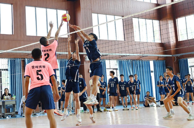 体育 排球  赛  学生 教育 阳光体育 运动 运动场 学校 芙蓉  运动员