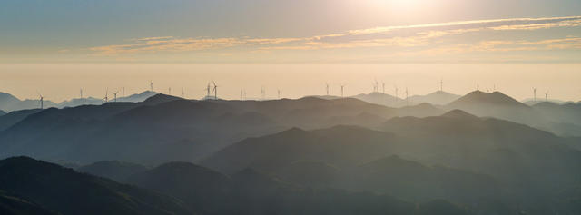 风力发电，新能源，隆回，望云山风电场，