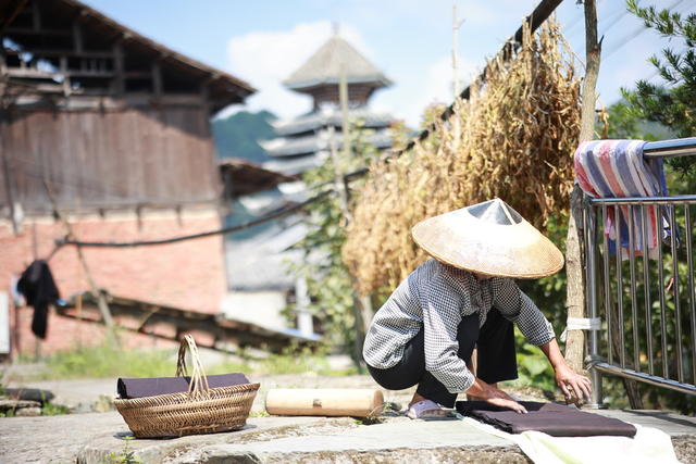 侗布 手工 传统 非遗 手捶