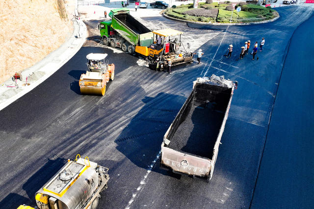 路 沥青 交通 公路 施工