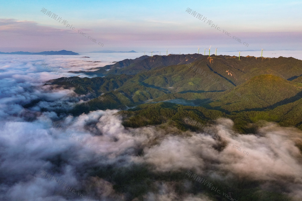 风力 能源 云海 高山 电 绿色 生态