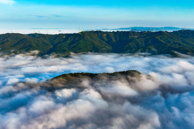 风力 能源 云海 高山 电 绿色 生态