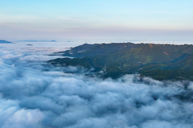 风力 能源 云海 高山 电 绿色 生态