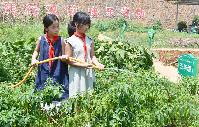 劳动基地里的开学第一课