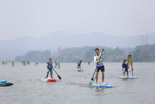 体育 旅游 桨板运动 天子湖国家湿地公园