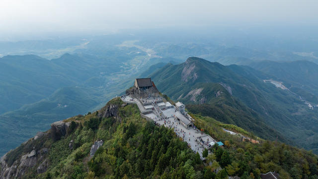 南岳衡山风景区 航拍 祝融峰