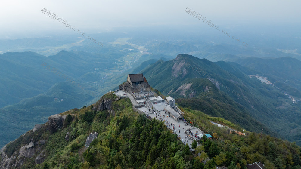 南岳衡山风景区 航拍 祝融峰