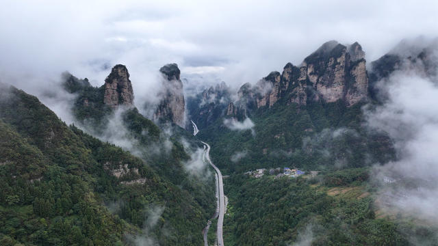 公路 张家界 生态 百丈峡