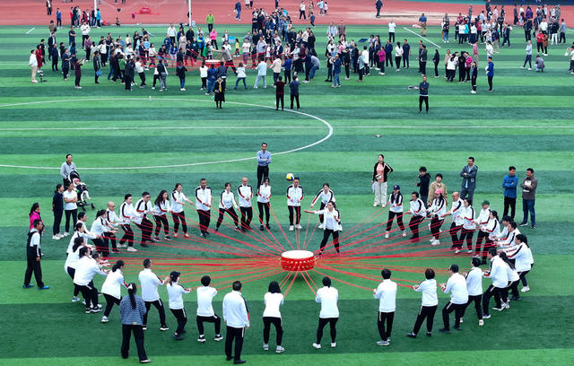大学 同心鼓 比赛 运动 全民健身 教职工