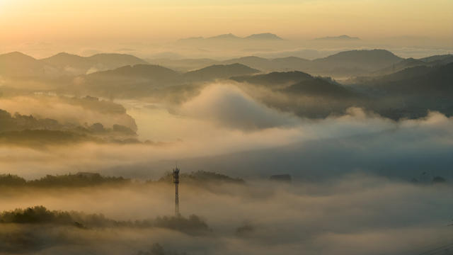 娄底 秋日 云海 山乡