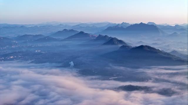 云海日出 新化 新化县 资江 云海 云雾 云雾环绕 仙境 美景 娄底 资水 