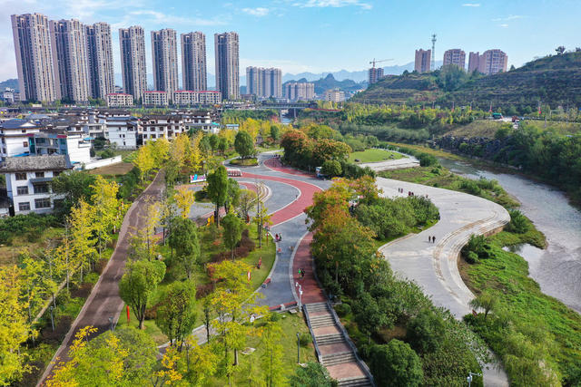 湖南，龙山，城市，小公园，城市颜值，人居环境，生态休闲