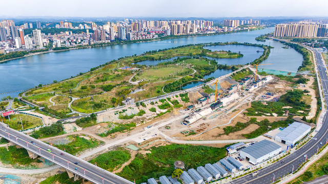 国庆不停工 重点项目施工忙 水上高速 湘江航道