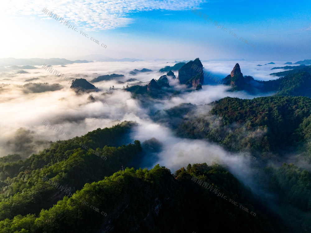 万佛山 景区 云海 丹霞 峰林 生态 旅游