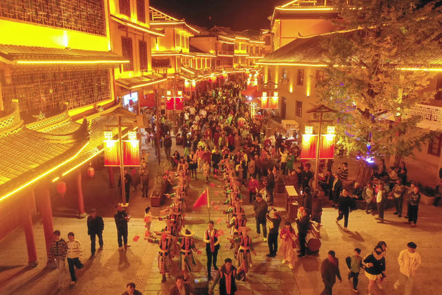 花瑶 隆回 亲云街 文旅 夜市 夜景 文化
