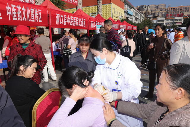 中医 义诊  廉桥药博会 弘扬中医药文化 健康