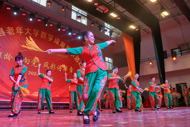 湖南，龙山，老年大学，展示，教学成果