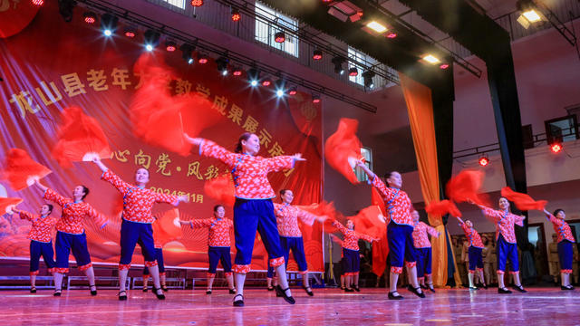 湖南，龙山，老年大学，展示，教学成果