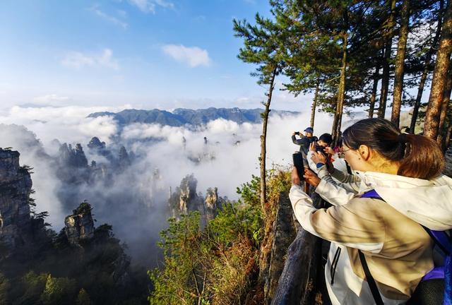 张家界 天子山 云海 初冬