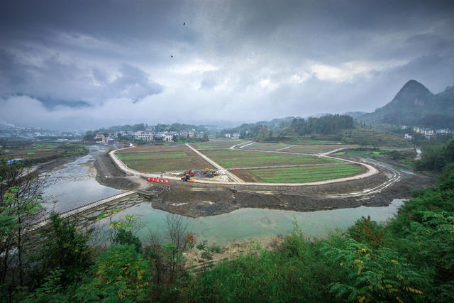湖南，龙山，高标准，农田，扮靓，山村