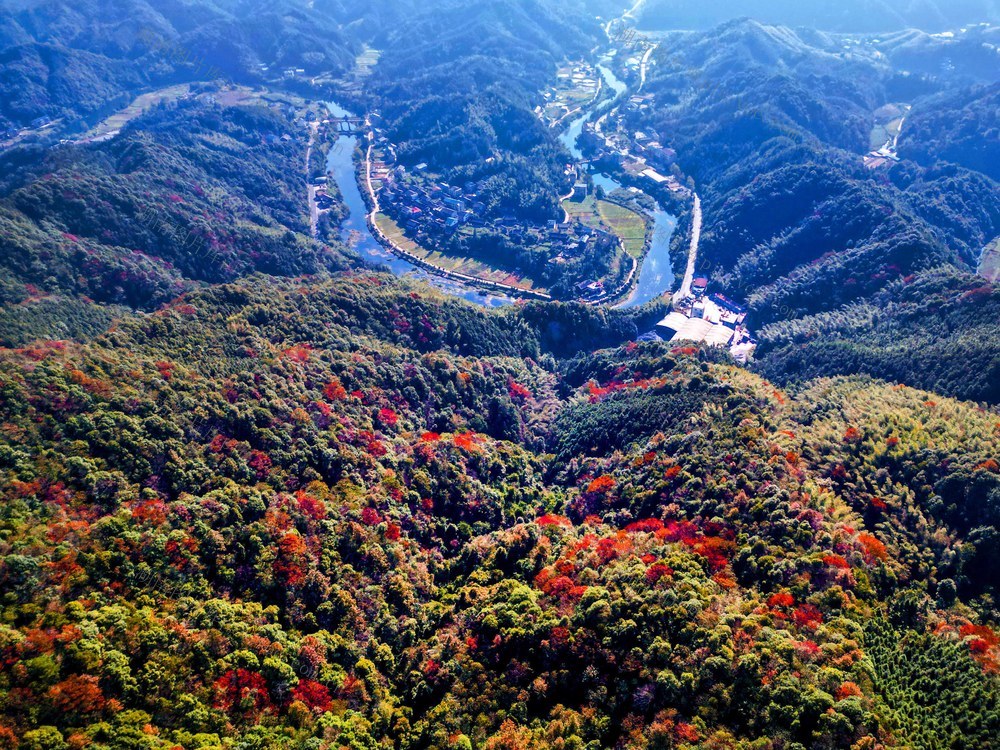 湖南 通道 玉带河 国家 湿地 公园 秋意 浓