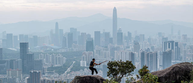 梅山武术 传统武术套路 传承 非遗 武术 现代都市 城市 城讪建设 深圳 