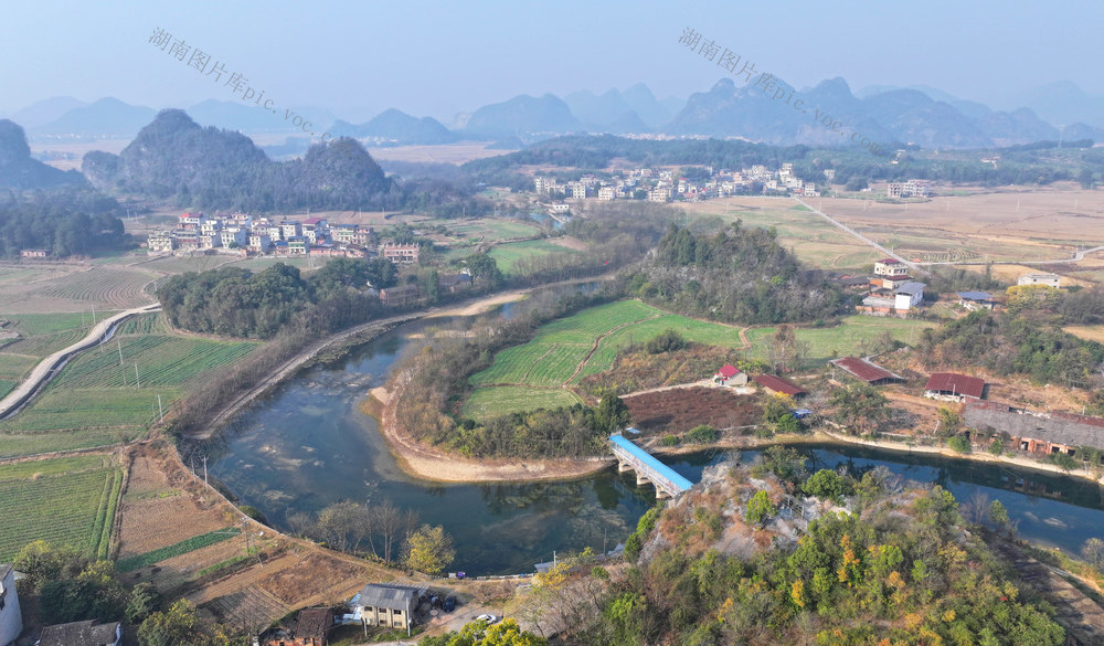 乡村 冬景