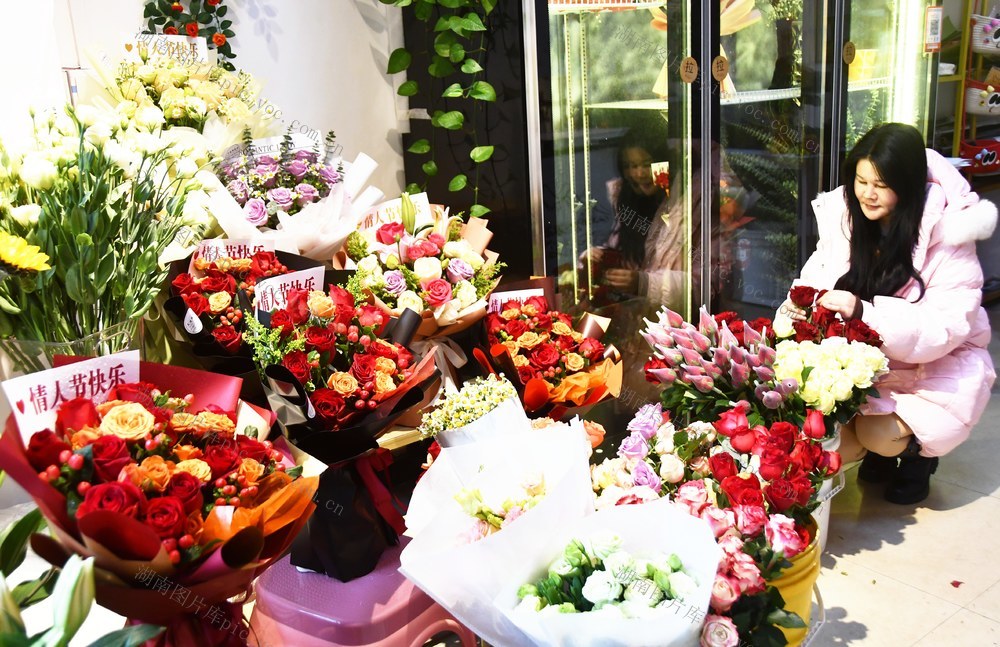  情人节鲜花俏