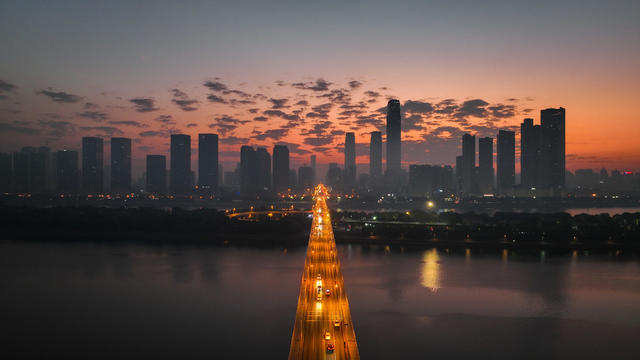 清晨的长沙