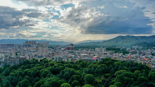 湖南新田：城市生态美如画卷