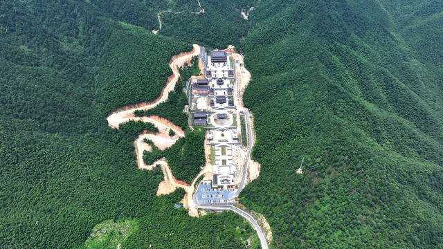 航拍  湖南  郴州市  苏仙区  王仙岭  相山寺    仙佛文化  山水观光  文化传承  旅游  宗教