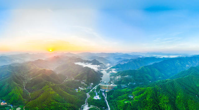 自然  山清水秀  水库  怀化