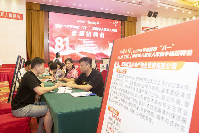 娄底 “八一”  招聘会 退役军人 军人军属