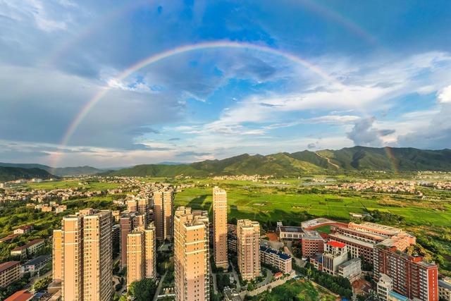 彩虹 生态 风景 自然 气象