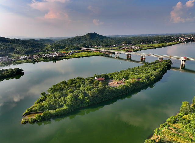 常宁 湘江 绿水 景色美
