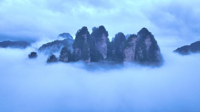 张家界 云海 黄石寨