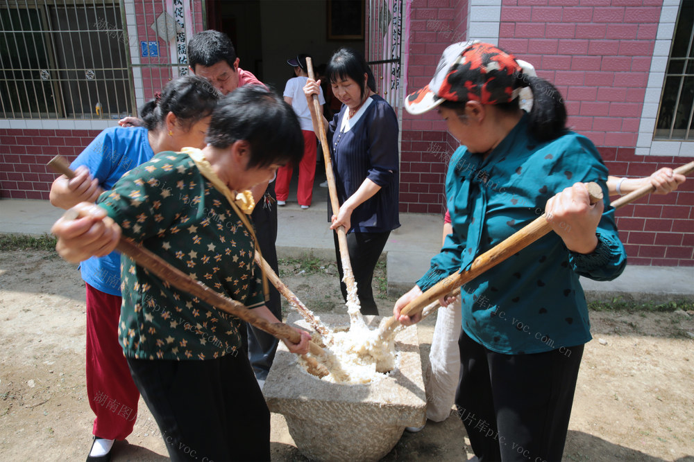 湖南桂东 石臼 糍粑 香 丰收节